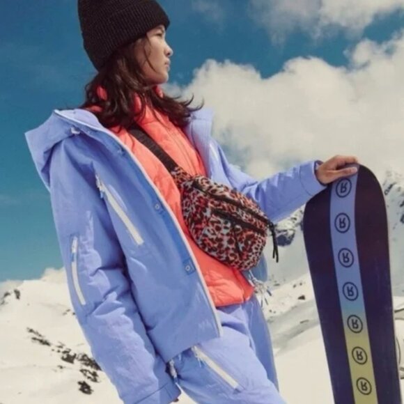 Free People Care FP On The Ascend Insulated Jacket Blueberry NWT $398 - Picture 1 of 16